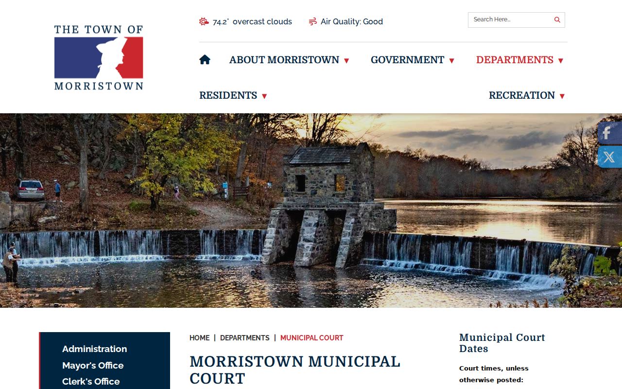 Morris County residents directory municipal court source